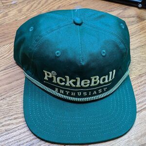 Pickleball Enthusiast Snap Back Rope Hat